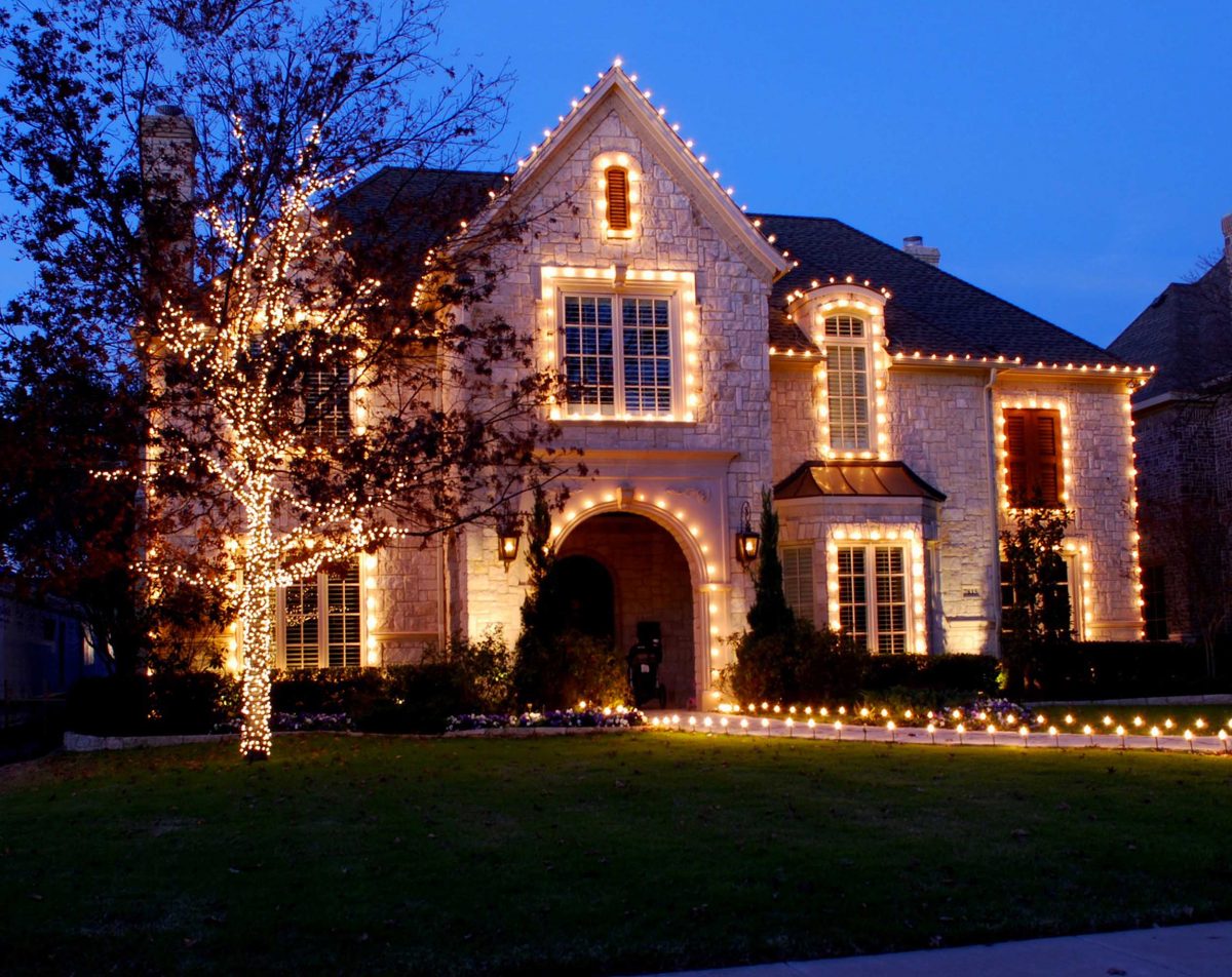 Light installation on House